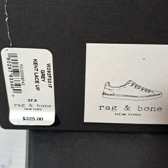 Rag & Bone Kent Lace Up white Leather NEW IN BOX - Picture 6 of 7